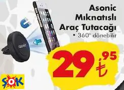 ASONİC MIKNATISLI ARAÇ TUTACAĞI ASONİC MIKNATISLI ARAÇ TUTACAĞI